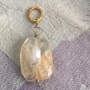 *Gold quartz pendant and Jasper pendant